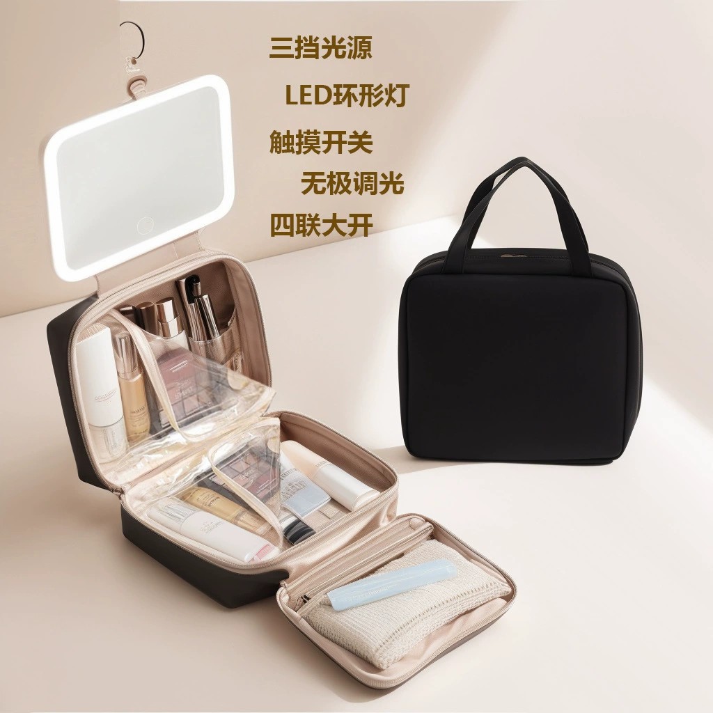 2025 new portable large-capacity cosmetic bag transparent waterproof travel storage bag