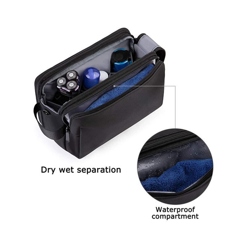 Large capacity travel toiletry bag swimming and splash-proof cosmetic bag for men Storage cosmetic bag with customized logo