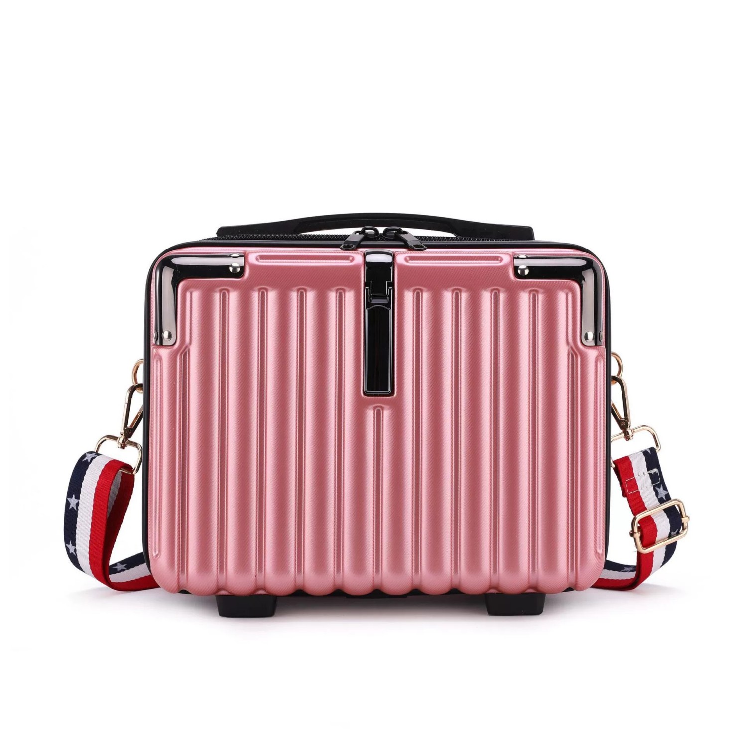 Wholesale Factory Price 14 Inch Small Suitcase PC Material Cosmetic Case Multi-function Travel Case